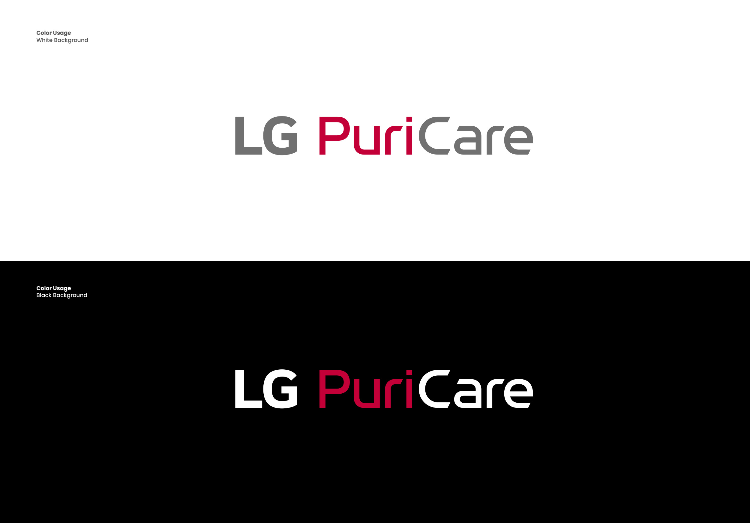 BI 제작 | LG PuriCare Brand Identity Basic